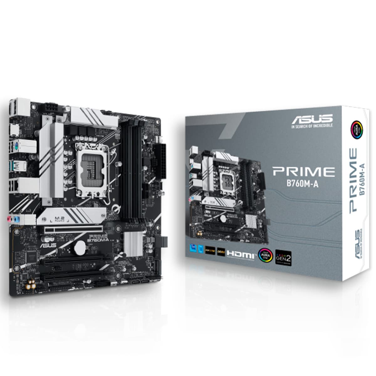 ASUS Prime B760m-A 3 GPU USB 3.2 4DDR5 12th Gen 13th Gen 14th Gen Motherboard