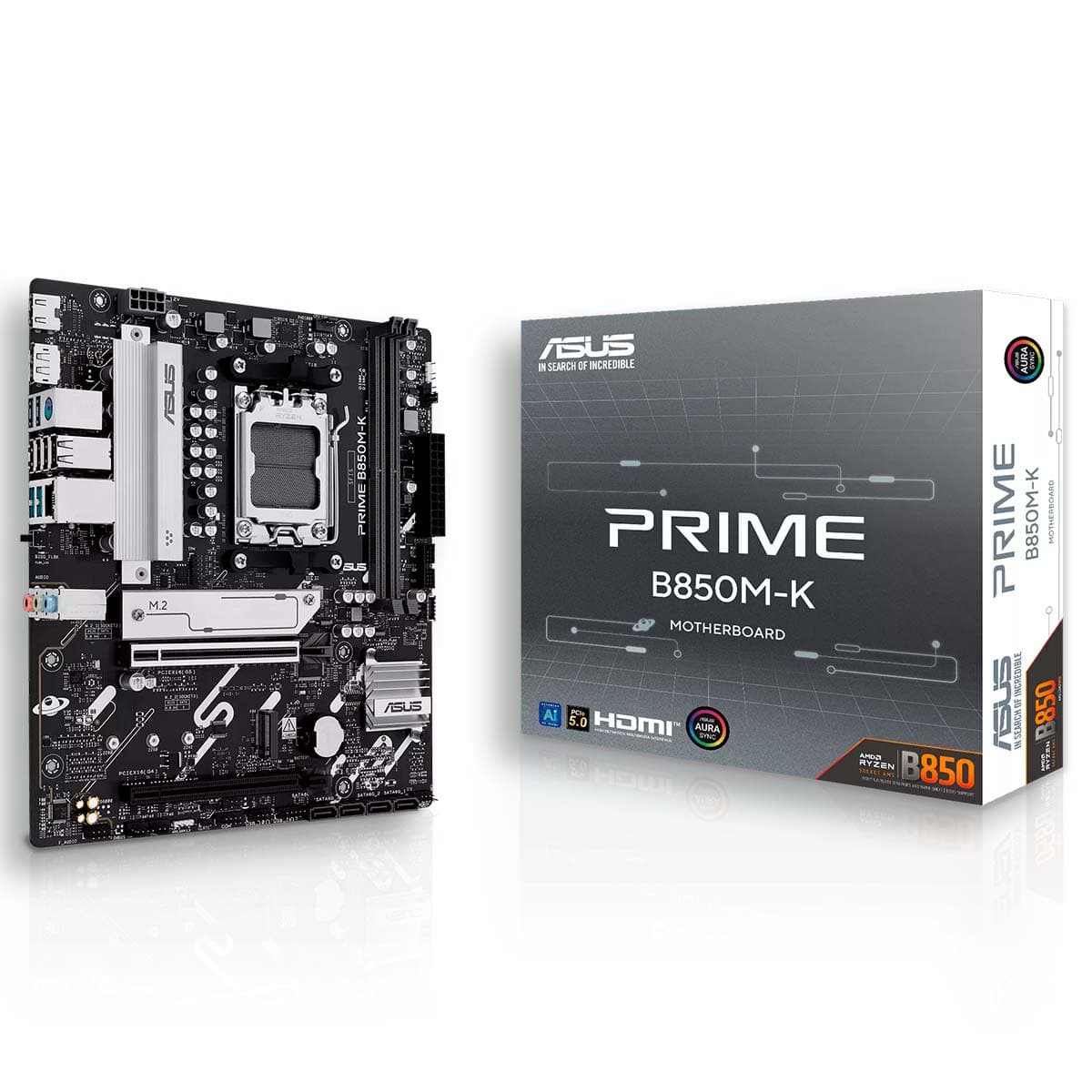 ASUS Prime B850m-K 2slot 2 GPU PCI 5.0 2DDR5 Ryzen Motherboard