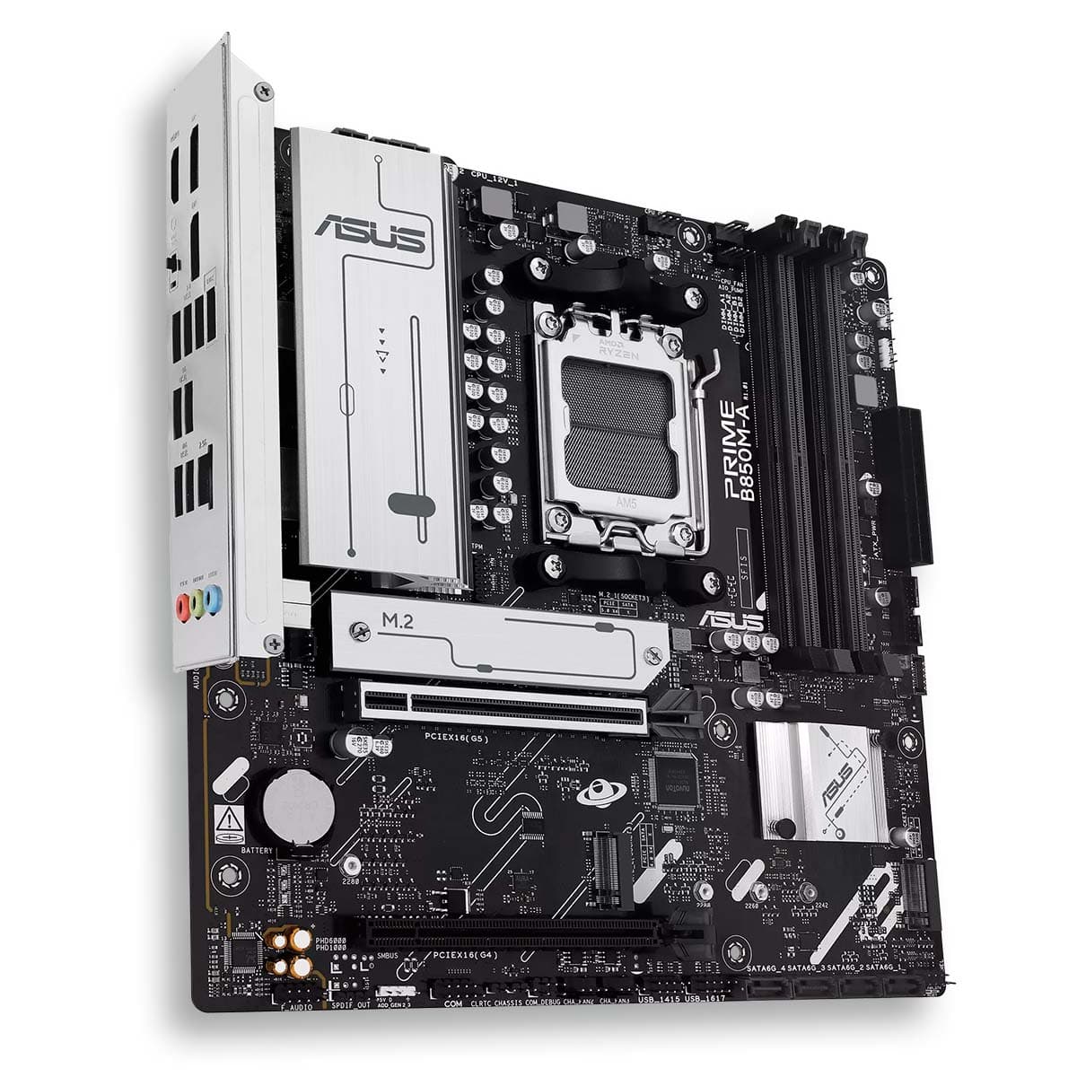 ASUS Prime B850m-A 4slot 2 GPU PCI 5.0 4DDR5 Ryzen Motherboard