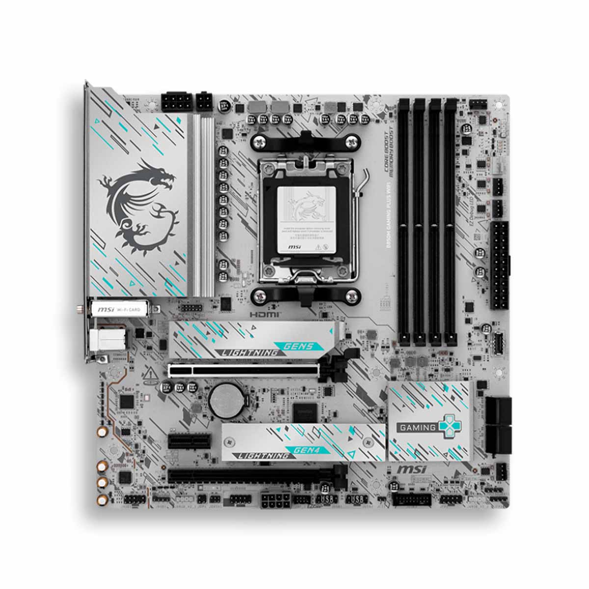 MSI B850m Gaming Plus WiFi 2 GPU PCI 5.0 4DDR5 Ryzen Motherboard