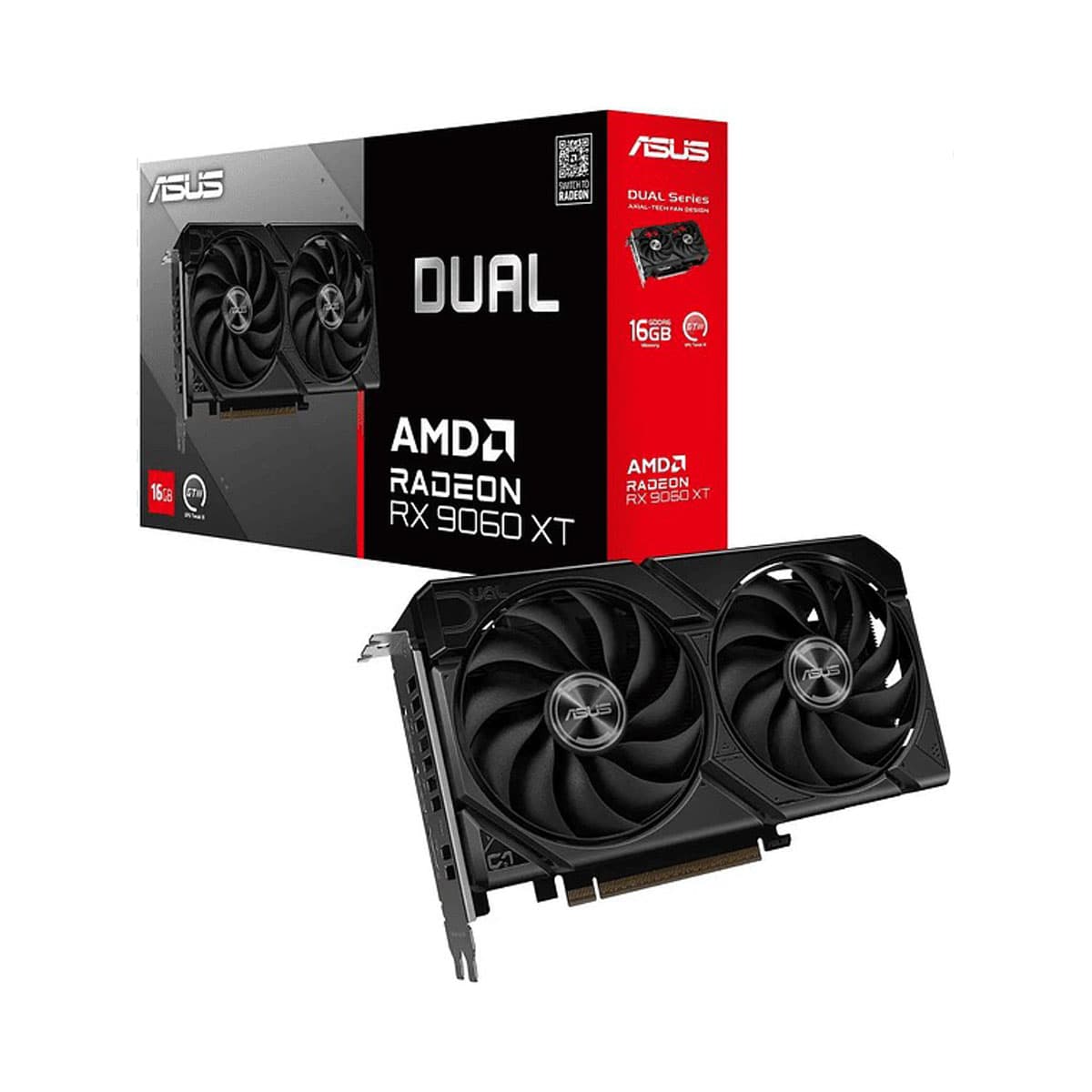 ASUS AMD Radeon RX 9060 Xt Dual Negra 16GB Graphics Card