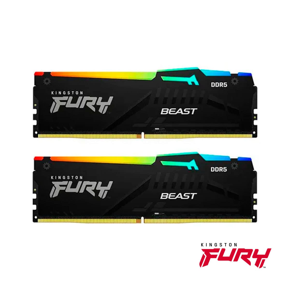 DDR5 32GB (6000) Kingston Fury Beast RGB (16×2) RAM Memory Kit