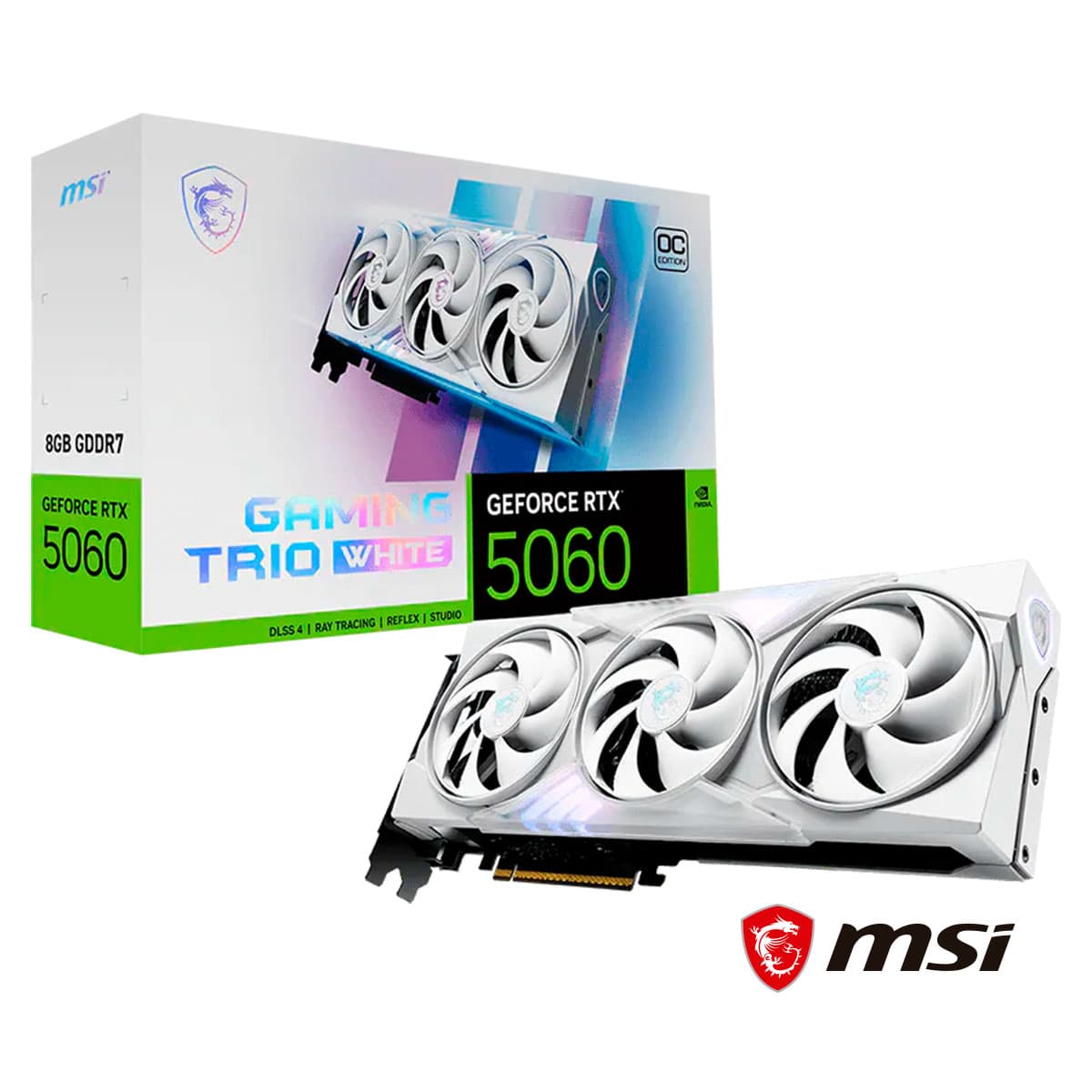 MSI RTX 5060 Gaming Trio OC White 8GB Graphics Card