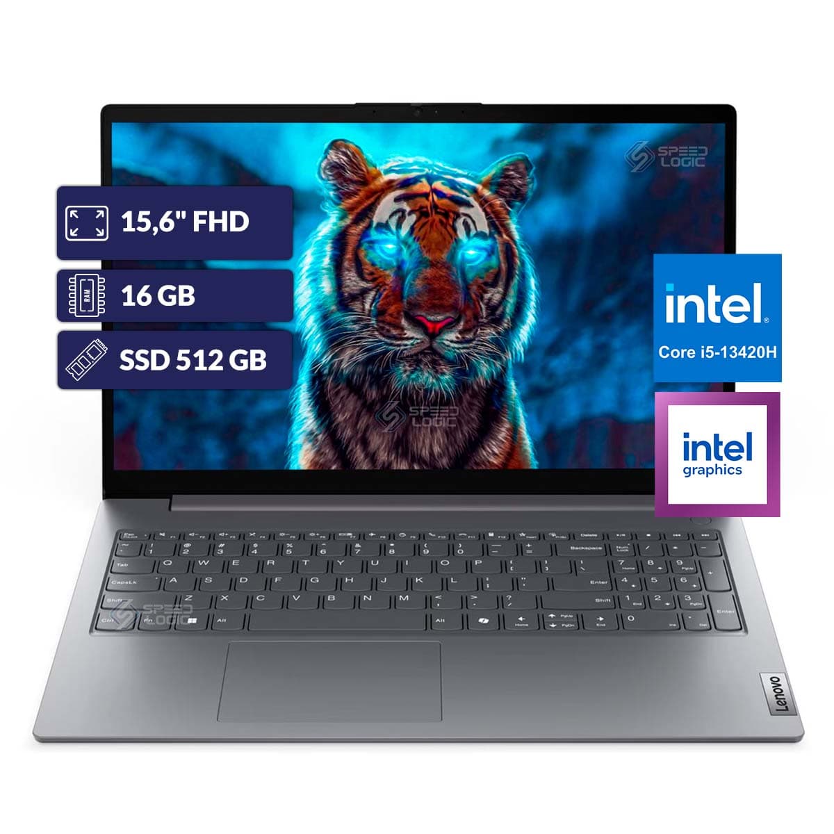 Lenovo V15 G5 Irl| Core i5 13420h| 16GB RAM| M.2 NVMe 512GB| Intel Graphics| 15.6" FHD| Gray Laptop
