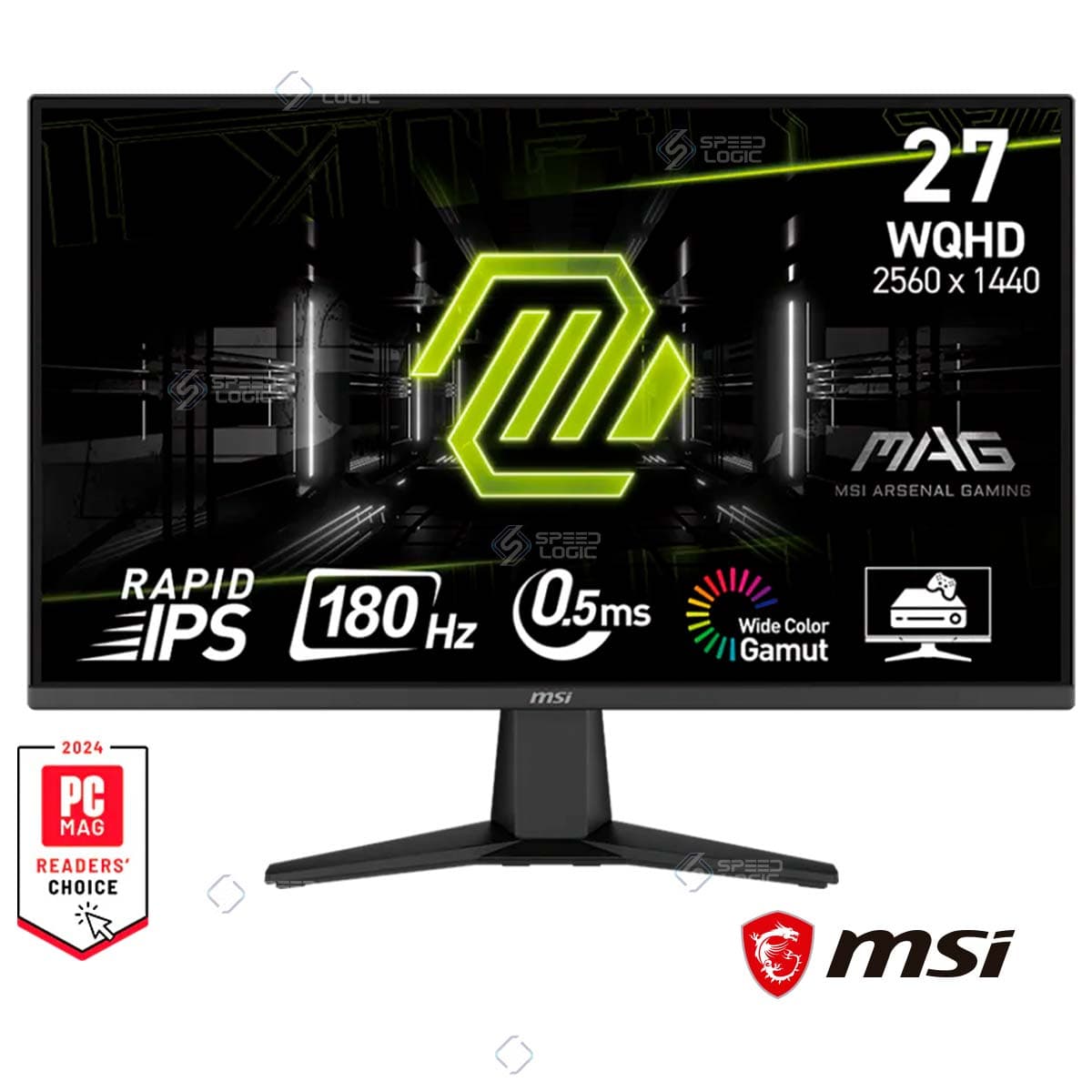 MSI 27″ Fast IPS 2K QHD (0.5ms-200Hz) Mag 275QF LED Monitor