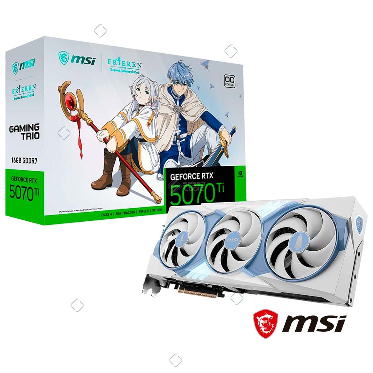 MSI RTX 5070 Ti 16GB Ed Frieren OC + Tec+Mous+Pad Mouse Graphics Card